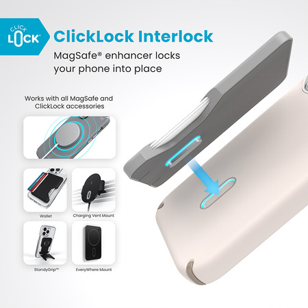 Speck Presidio2 Pro ClickLock & MagSafe - Etui iPhone 16 Pro (Bleached Bone / Heirloom Gold / Hazel Brown) (150700-3214)