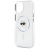 Karl Lagerfeld IML Metal Karl Head MagSafe - Etui do iPhone 15 (biały) (KLHMP15SHLSKIH)