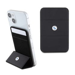 BMW Wallet MagSafe Portfel magnetyczny z funkcją standu czarny