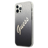 Guess Glitter Gradient Script - Etui iPhone 12 Pro Max (czarny) (GUHCP12LPCUGLSBK)
