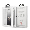 Guess Glitter Gradient Script - Etui iPhone 12 Pro Max (czarny) (GUHCP12LPCUGLSBK)
