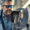 Crong Melange - Pasek magnetyczny do Apple Watch 44/45/46/49 mm (niebieski melanż) (CRG-44MEL-BLU)