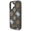 Guess Peony On 4G Background MagSafe - Etui iPhone 16 (brązowy) (GUHMP16SP4PWPW)