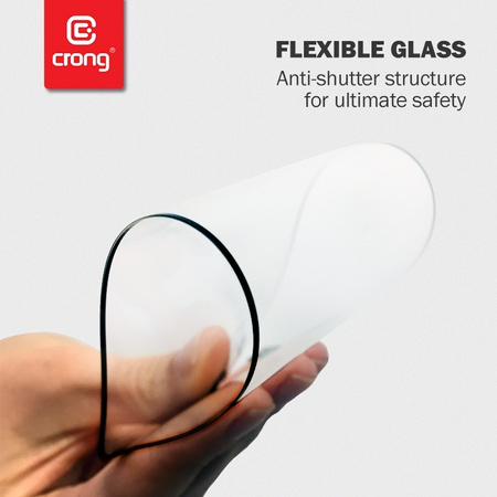Crong 7D Nano Flexible Glass – Niepękające szkło hybrydowe 9H na cały ekran Xiaomi Mi 11 Lite 5G (CRG-7DNANO-XMI11L)
