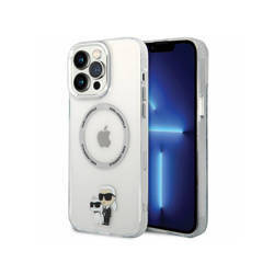 Karl Lagerfeld IML NFT Karl & Choupette MagSafe - Etui iPhone 13 Pro Max (przezroczysty) (KLHMP13XHNKCIT)