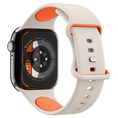Spigen Nano Pop - Pasek do Apple Watch 44/45/46/49 mm (Orange Beige) (AMP09323)