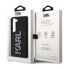 Karl Lagerfeld 3D Rubber Glitter Logo - Etui Samsung Galaxy S23 (czarny) (KLHCS23S3DMBKCK)
