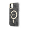 Guess 4G MagSafe - Etui iPhone 11 (Czarny) (GUHMN61H4STK)