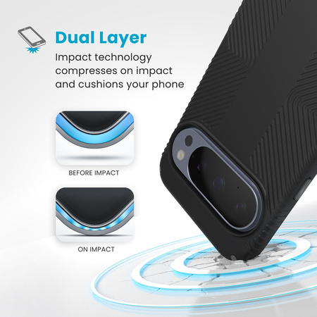 Speck Presidio2 Grip Magnet - Etui Google Pixel 10 Pro XL (Black/Slate Grey) (150943-3205)