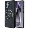 Guess 4G Glitter Triangle Buttons MagSafe - Etui do Samsung Galaxy S25 Ultra (czarny) (GUHMS25LHG4PRTGK)