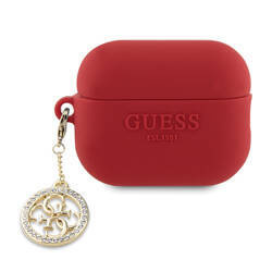 Guess 3D Rubber 4G Diamond Charm - Etui AirPods Pro 2 (Czerwony) (GUAP23DSLGHDF)