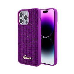 Guess Disco Metal Script - Etui iPhone 15 Pro Max (fuksja) (GUHCP15XPMSDGSF)