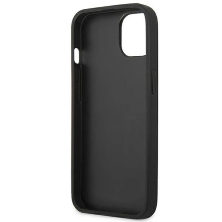 Guess Saffiano 4G Big Silver Logo - Etui iPhone 13 mini (niebieski) (GUHCP13SSA4GSBL)