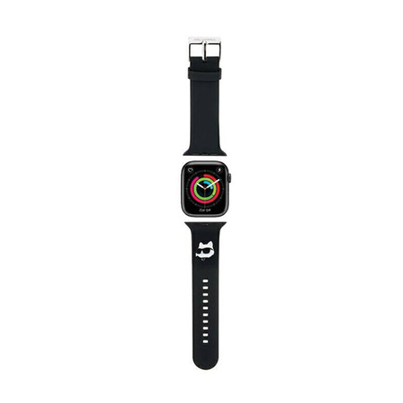 Karl Lagerfeld 3D Rubber Choupette Head NFT - Pasek do Apple Watch 42/44/45/49 mm (czarny) (KLAWLSLCNK)