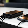 Green Cell PowerPlay20s - Power Bank 20000 mAh z szybkim ładowaniem USB-A QuickCharge 3.0 oraz 2x USB-C Power Delivery 22.5W (czarny) (PBGC03S)