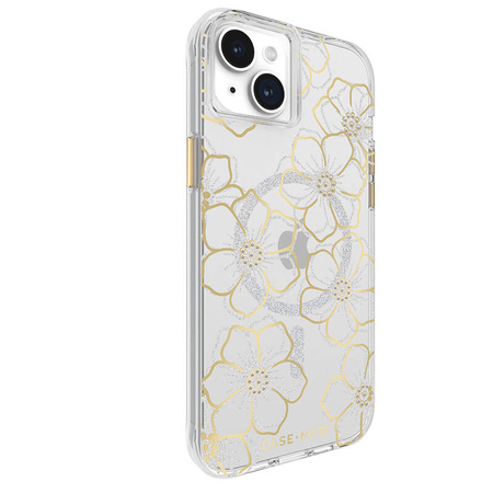 Case-Mate Floral Gems MagSafe - Etui iPhone 15 Plus (Gold) (CM051510)