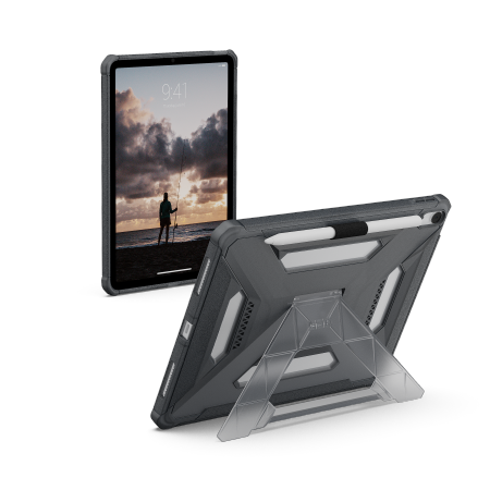 UAG Scout+ - etui z podstawką oraz uchwytem na Apple Pencil do iPad Air 11" M2 (2024) / M3 (2025) (ash) (124493113131)