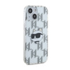 Karl Lagerfeld IML Choupette Head & Monogram - Etui iPhone 15 / 14 / 13 (przezroczysty) (KLHCP15SHKLPCHT)