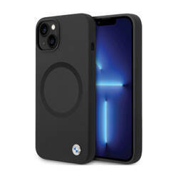 BMW Signature Liquid Silicone MagSafe - Etui iPhone 14 (czarny) (BMHMP14SSILBK2)