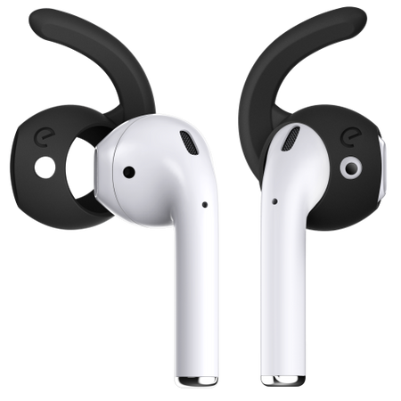 KeyBudz EarBuddyz - silikonowe nakładki do AirPods 1/2, EarPods (black) (RT_EB_BLK)