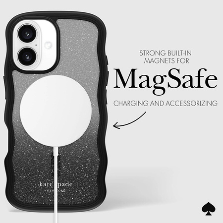 Kate Spade New York Wavy MagSafe - Etui iPhone 16 (Nightfall) (KS054352)
