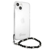 Guess Black Pearl Strap - Etui iPhone 15 / 14 / 13 (przezroczysty) (GUHCP13MKPSBK)