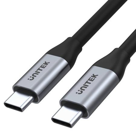 Unitek Kabel Przewód USB-C na USB-C 5Gbps 4K 60Hz 20V/2A 2m (C14091ABK)