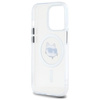 Karl Lagerfeld IML Metal Choupette Head MagSafe - Etui iPhone 14 Pro (biały) (KLHMP14LHLSCHH)