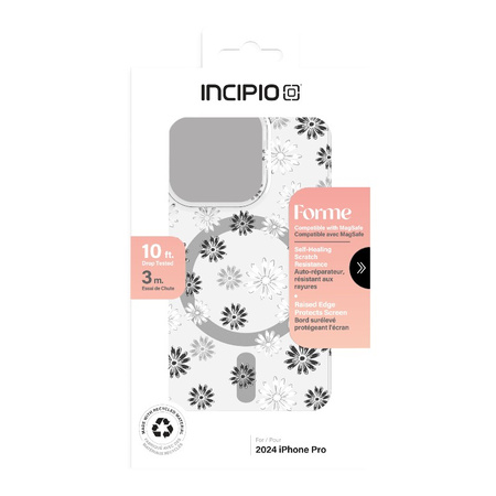 Incipio Forme MagSafe - Etui iPhone 16 Pro (Ditzy Floral Silver) (IPH-2167-DZF)