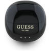 Guess Glossy Effect Egg Shape Printed Classic Logo - Słuchawki Bluetooth TWS + etui ładujące (czarny) (GUTWSOGELEK)