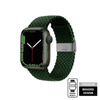 Crong Wave Band – Pleciony pasek do Apple Watch 44/45/46/49 mm (zielony) (CRG-44WAV-GRN)