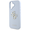 Guess Grained Big 4G Logo Small Classic Logo - Etui do iPhone 16 (niebieski) (GUHCP16SPGT4MBB)