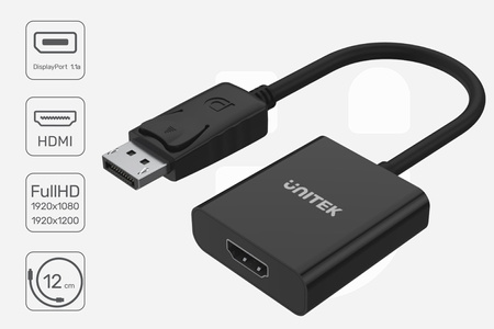 Unitek adapter DisplayPort na port HDMI (Y-5118DA)