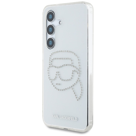 Karl Lagerfeld Rhinestones Karl Head Logo - Etui Samsung Galaxy S25 (przezroczysty) (KLHCS25SHKHDCELT)