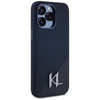Karl Lagerfeld Silicone Shadow Metal Initial MagSafe - Etui do iPhone 15 Pro Max (czarny) (KLHMP15XSCMKMPCK)