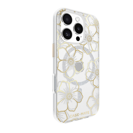 Case-Mate Floral Gems MagSafe - Etui iPhone 16 Pro (Gold) (CM054416)