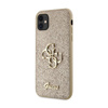 Guess Glitter Script Big 4G - Etui iPhone 11 (złoty) (GUHCN61HG4SGD)