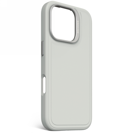 Decoded AntiMicrobial Silicone Stacks Backcover - silikonowa obudowa ochronna do iPhone 16 Pro kompatybilna z MagSafe (stone gray) (D25IPO16PBCST9SY)