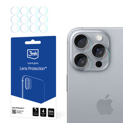 3mk Lens Protection - Szkło na obiektyw aparatu iPhone 16 Pro Max (4 zestawy) (3MK_5903108586528)