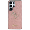 Guess Fixed Glitter Big 4G Metal Logo - Etui do Samsung Galaxy S25 Ultra (różowy) (GUHCS25LHG4SGP)