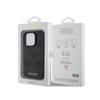 Guess Leather 4G Stamped - Etui iPhone 15 Pro (czarny) (GUHCP15LP4EPMK)