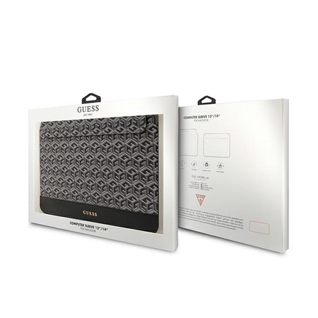 Guess GCube Stripes Computer Sleeve - Etui na notebooka 14" (Czarny) (GUCS14HGCFSEK)