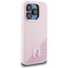 Karl Lagerfeld Silicone Shadow Metal Initial MagSafe - Etui do iPhone 15 Pro Max (różowy) (KLHMP15XSCMKMPCP)