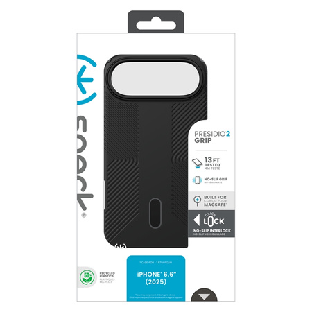 Speck Presidio2 Grip ClickLock & MagSafe - Etui iPhone Air (Black / Slate Grey / White) (150968-D143)