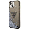 Guess Liquid Glitter Triangle Logo Case - Etui iPhone 14 (czarny) (GUHCP14SLFCTPK)