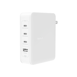 Belkin 140W 4 x porty GaN ładowarka ścienna, biała (WCH014BTWH)