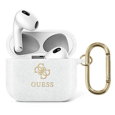 Guess 4G Glitter - Etui Airpods 3 (przezroczysty) (GUA3UCG4GT)