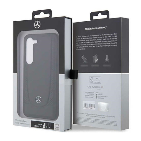 Mercedes Leather Urban Line - Etui Samsung Galaxy S23 (czarny) (MEHCS23SARMBK)