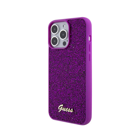 Guess Disco Metal Script - Etui iPhone 15 Pro Max (fuksja) (GUHCP15XPMSDGSF)