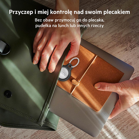 Belkin Etui na AirTag z kółkiem do kluczy, 4 szt., czarne (MSC001BTBK)